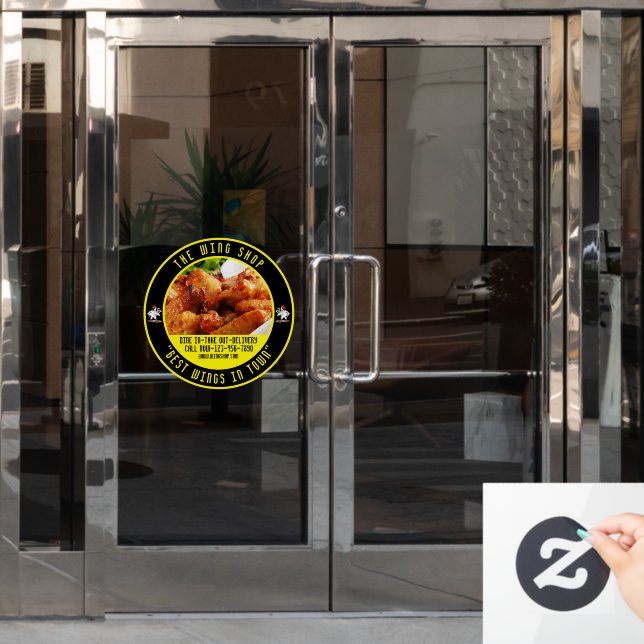Customise Chicken Wing Restaurant Large Front Wind (Office Door)