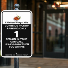 Customise Chicken Wings Shop Curbside Parking Meta
