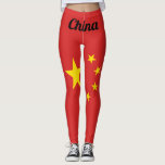 Customise China National Flag Leggings<br><div class="desc">Customise China National Flag Style for You.</div>