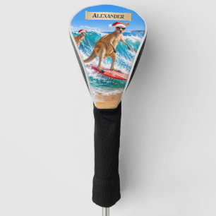 Customise Christmas Kangaroos Surfing Bells Beach Golf Head Cover