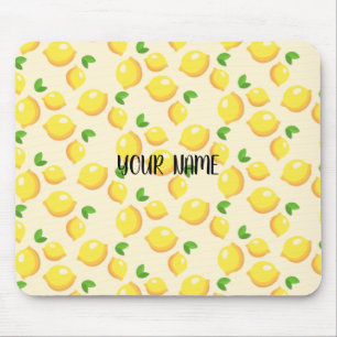 Customise Citron Pattern Mouse Pad