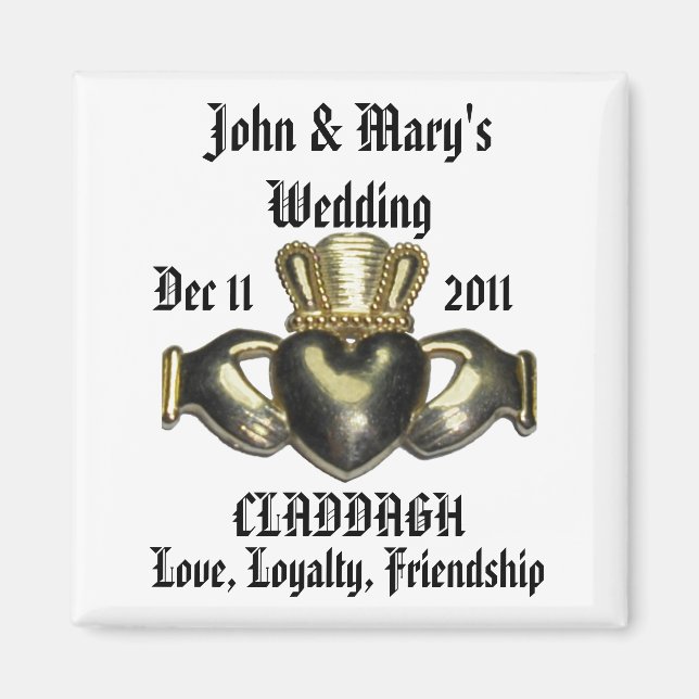 Customise Claddagh Magnet (Front)