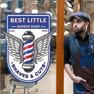 Customise Classic Barber Shop Traditional Pole