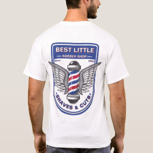 Customise Classic Barber Shop Traditional Pole T-Shirt