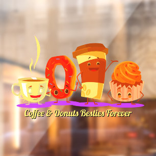 Customise Coffee And Doughnuts Besties Forever Pro