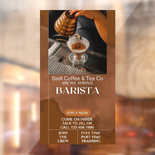 Customise Coffee Shop Hiring Baristas Help Wanted (Sheet 2)