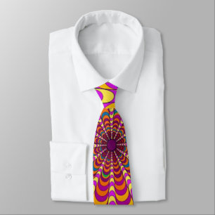 Customise colourful loops pattern tie