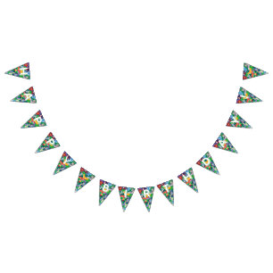 Customise Colourful Safari Theme Birthday Bunting