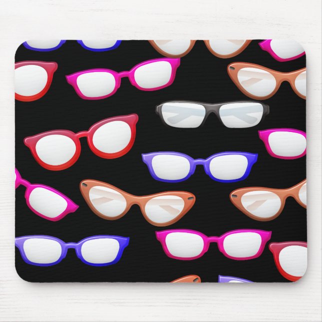Customise colourful sunglasses mouse pad (Front)
