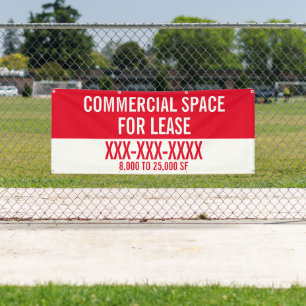 Customise Commercial Space For Lease Fence Banner