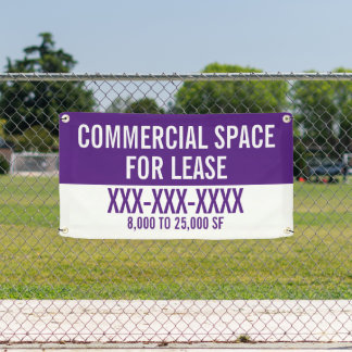 Customise Commercial Space For Lease Fence Banner
