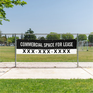 Customise Commercial Space For Lease Fence  Banner