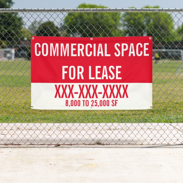 Customise Commercial Space For Lease Fence  Banner (Insitu)