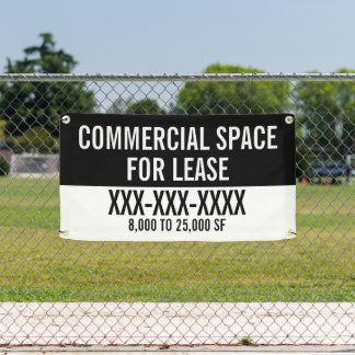 Customise Commercial Space For Lease Fence  Banner