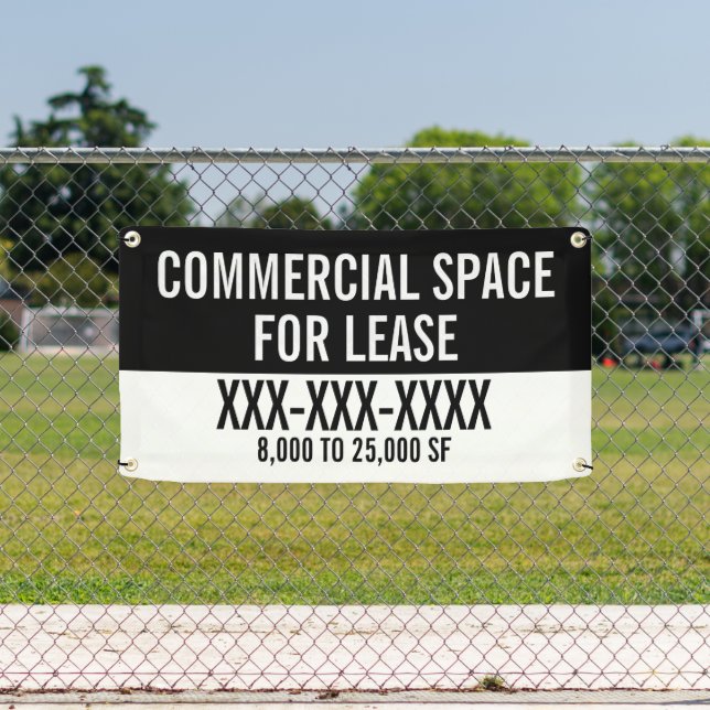 Customise Commercial Space For Lease Fence  Banner (Insitu)