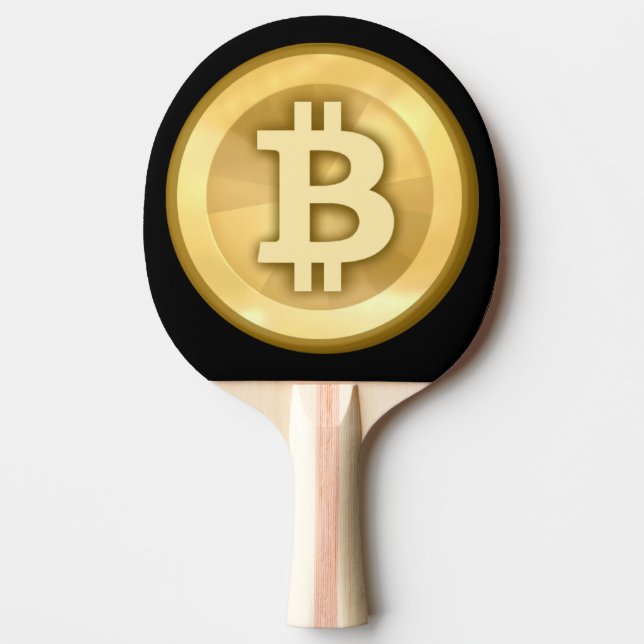Customise Cool Bitcoin Ping Pong Paddle (Front)