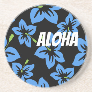 Customise Cool Hawaii Flowers Coaster