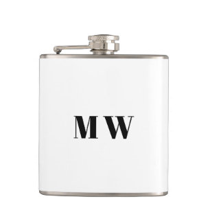 Customise Couple initials Wedding Favours Hip Flask