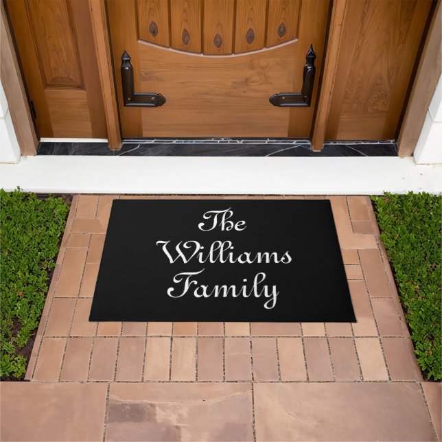 Customise Couple's last name, family name Doormat (Outdoor)