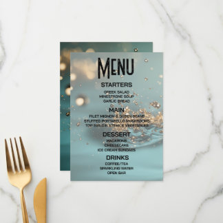 Customise - Create Your Own Green & Gold Bubbles Menu