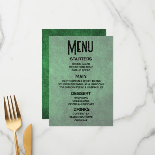 Customise - Create Your Own Green Grunge Texture Menu