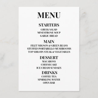 Customise - Create Your Own Menu