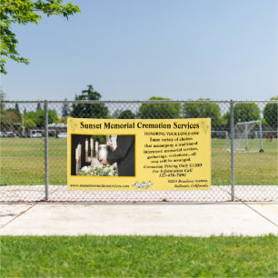 Customise Cremation Memorial Service Business Banner