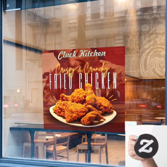 Customise Crispy Crunchy Fried Chicken Promo (Cafe Window)