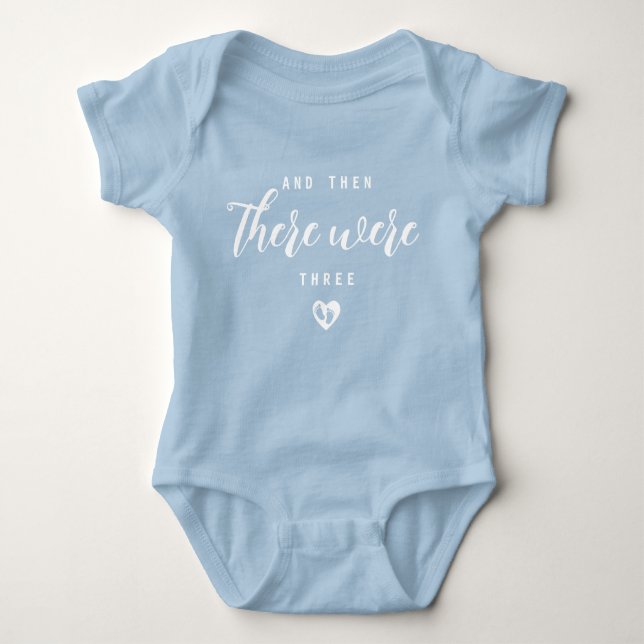 Customise Cute And Then There Were Number  Baby Bodysuit (Front)