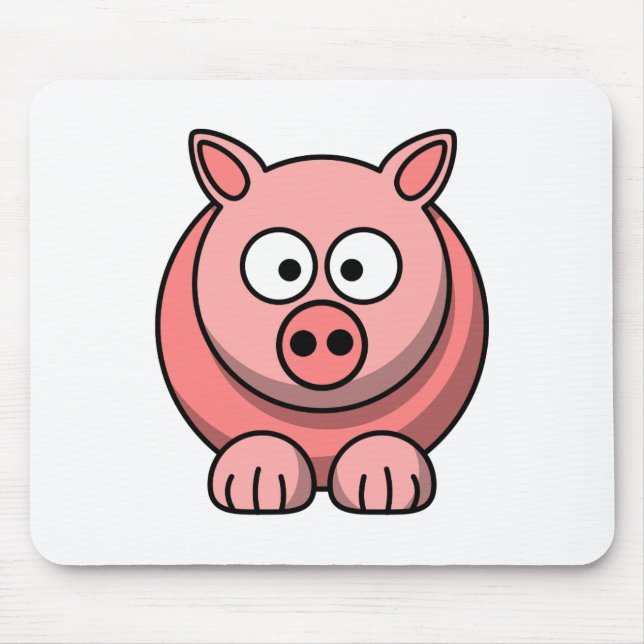 Customise Cute Pig Mousepad for Kids (Front)