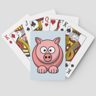 Customise Cute Pig Playing Cards