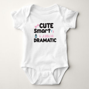 Customise Cute Smart & Dramatic Funny Baby Bodysuit