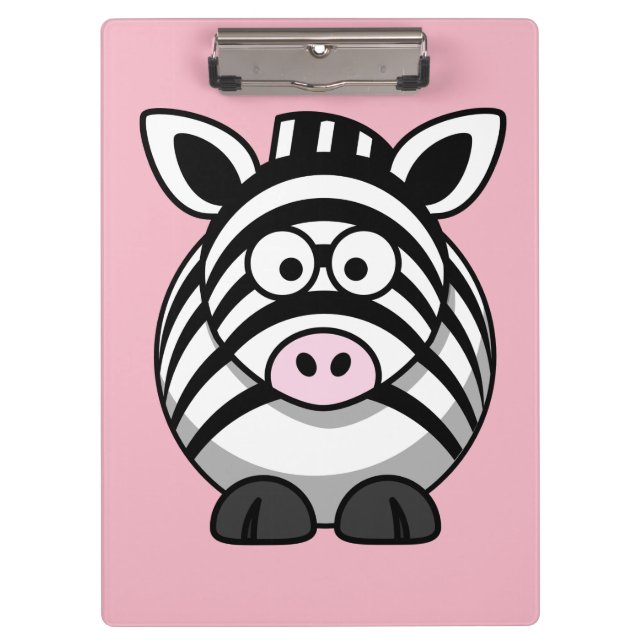 Customise Cute Zebra Clipboard (Front)
