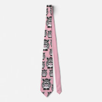 Customise Cute Zebra Party Tie