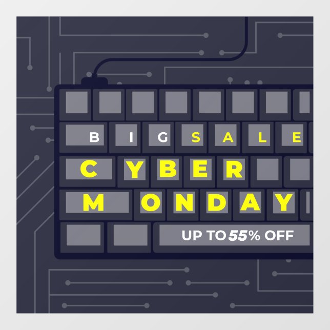 Customise Cyber Monday Up To XX % Off Banner (Sheet)