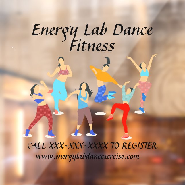 Customise Dance Exercise Fitness Class Front  (Sheet 2)