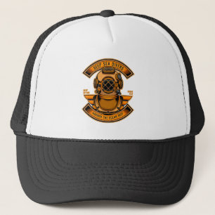 Customise Deep Sea Divers Diving Helmet Gear Sport Trucker Hat