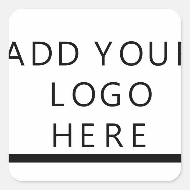 Customise  - Design - Add your logo Square Sticker (Front)