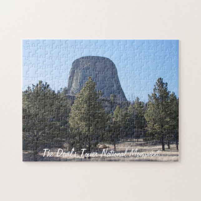 Customise Devil’s Tower National Monument photo Jigsaw Puzzle (Horizontal)