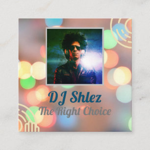 customise DJ business card 