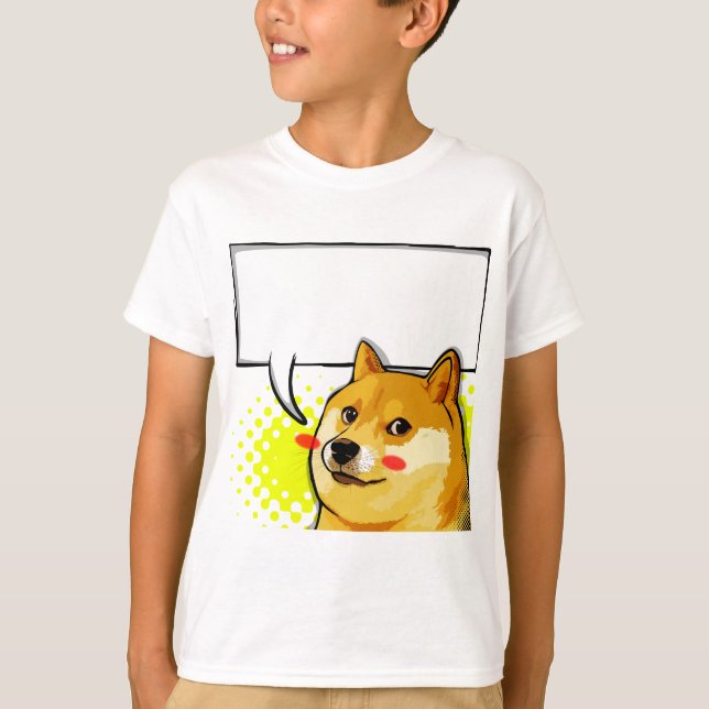 Customise Doge Meme Add Your Own Text Meme T-Shirt (Front)
