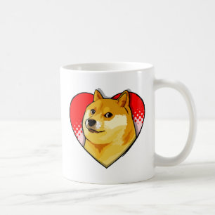 Customise Doge Meme Love Heart Coffee Mug