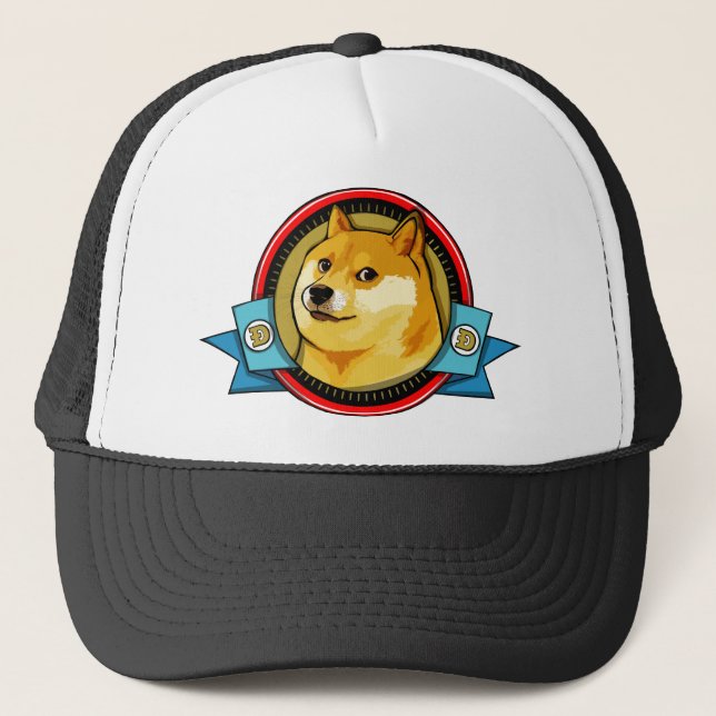 Customise Doge Meme With Your Own Text Trucker Hat (Front)