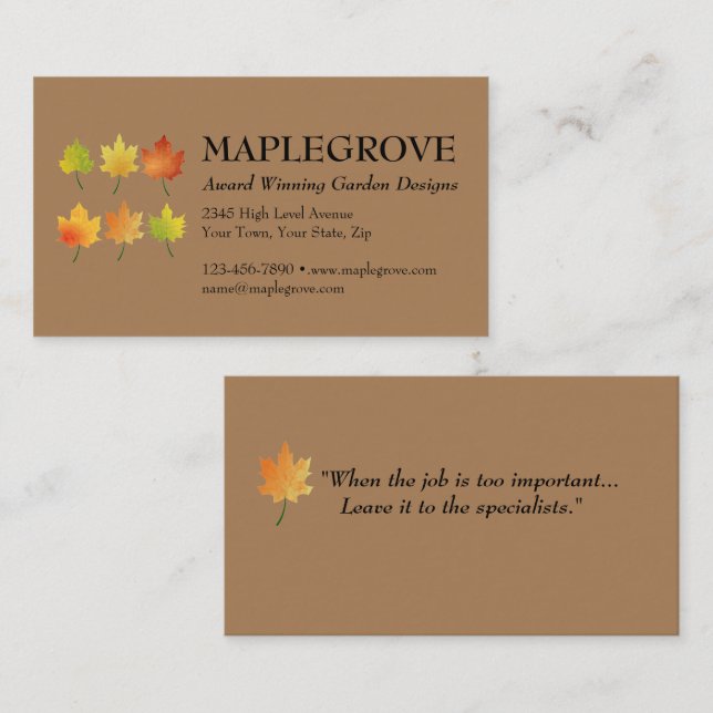 Customise Double-Sided Business Card with Logo (Front/Back)
