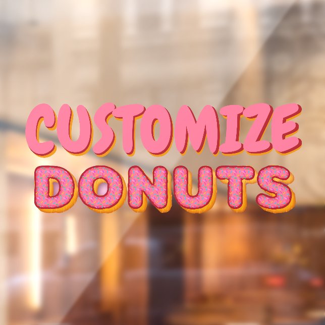 Customise Doughnut Shop Business Front (Sheet 2)