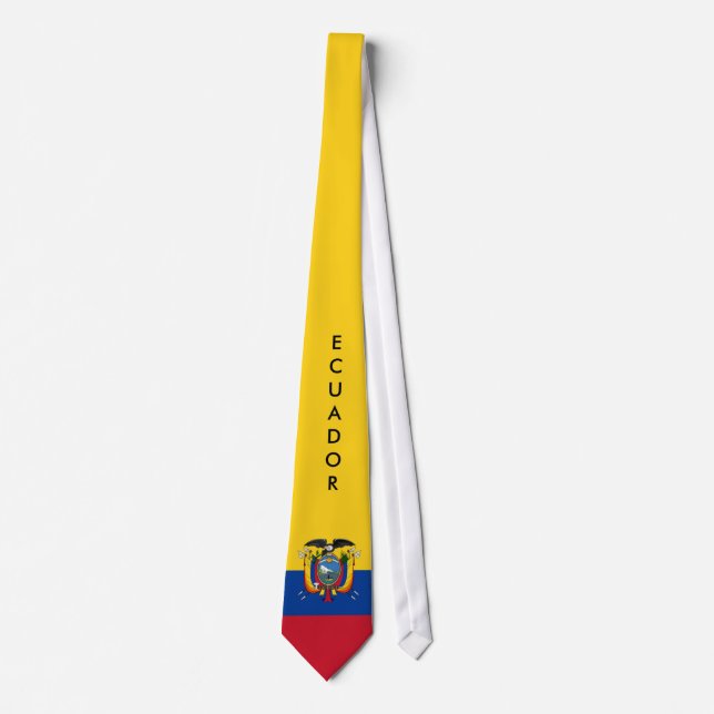 Customise Ecuador Flag Tie (Front)