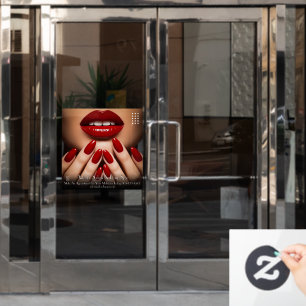 Customise Elegant Nails Day Spa Makeup Salon Door