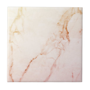 Customise Elegant Rose Gold Marble Tile