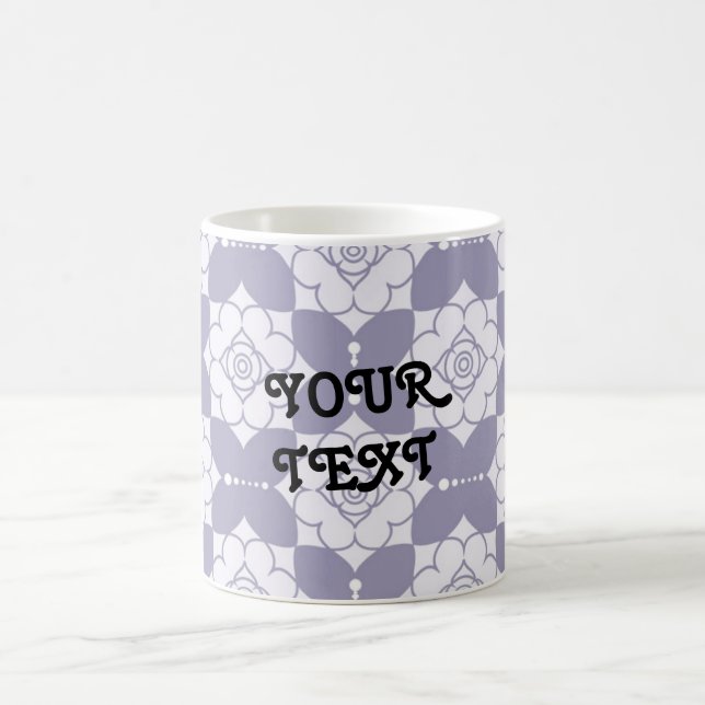 Customise Elegant Vintage Pattern Coffee Mug (Center)