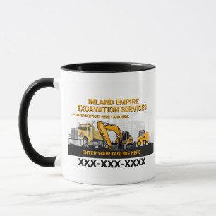 Customise Excavation General Contractor Constructi Mug